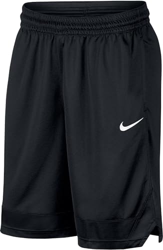 Nike Dri-FIT Icon, Men's basketball, Athletic shorts with side pockets, Black/Black/White, L