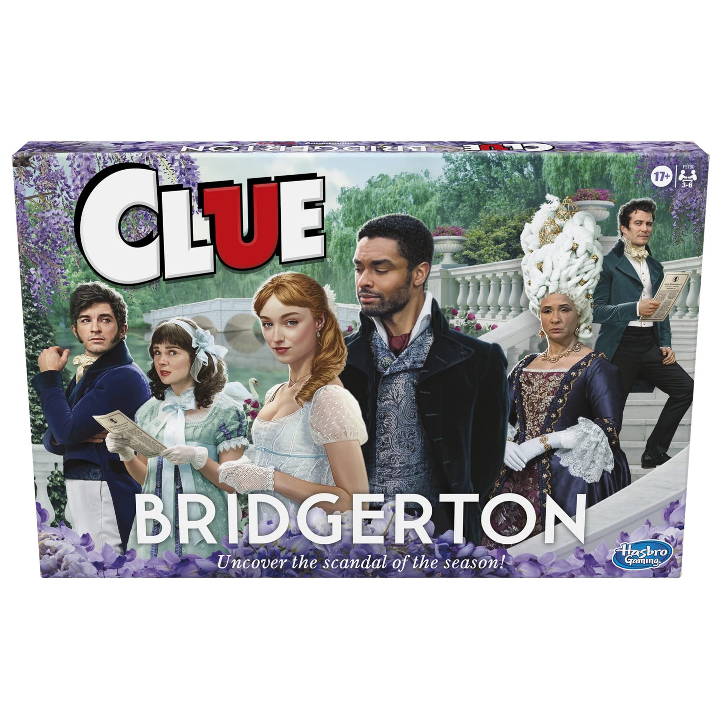 Hasbro Gaming Clue: Bridgerton Edition-BoardGame for Ages 17+Game for Bridgerton Fans for 3-6 Players, Inspired by Shondaland's Original Series on Netflix