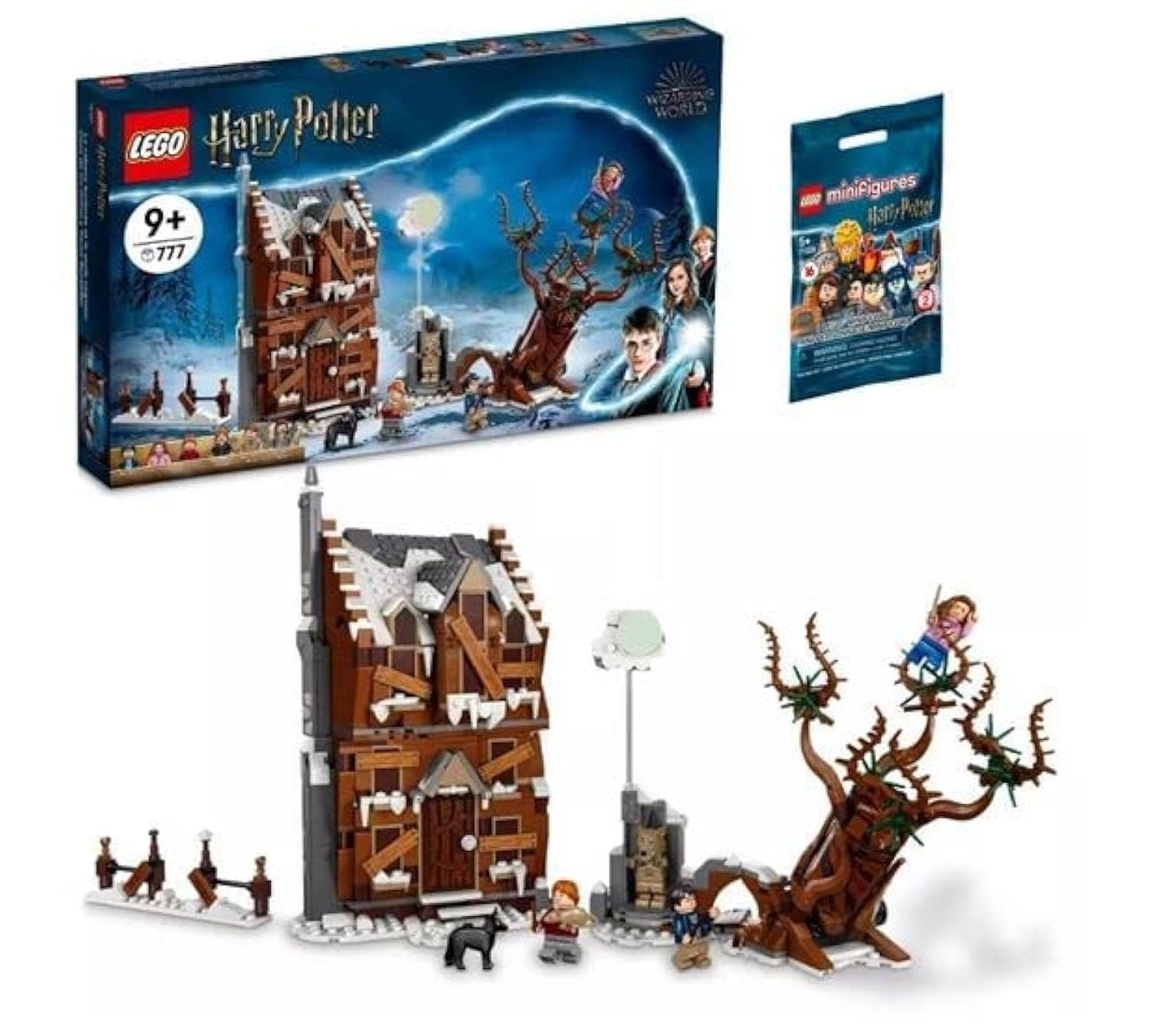 LEGO Harry Potter The Shrieking Shack & Whomping Willow Building Kit + Bonus Mystery Minifigure
