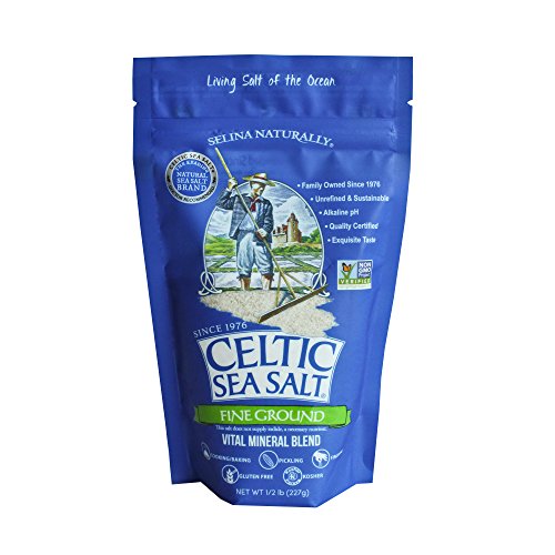 Celtic Sea Salt, Fine Ground, 8 Ounce, 0.5 Pound (Pack of 1) (Packaging May Vary)