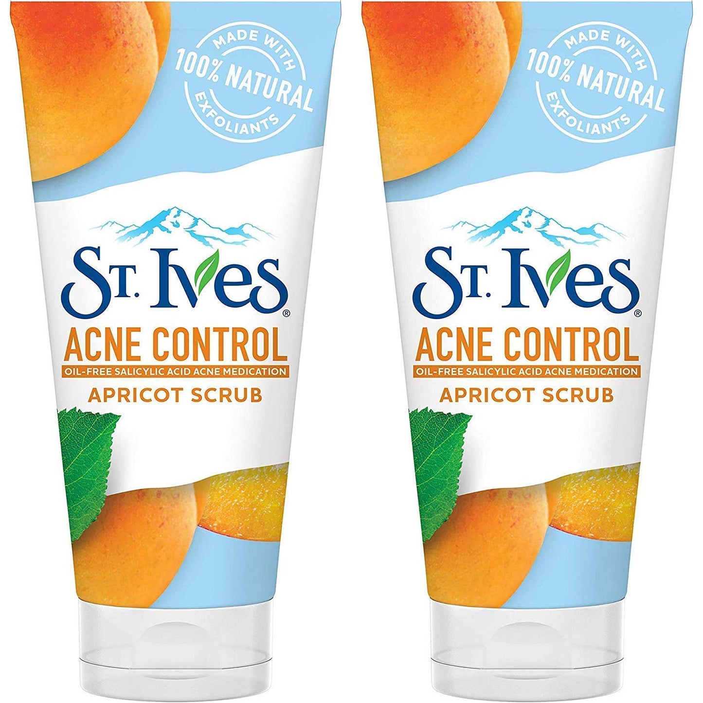 St. Ives Acne Control, Apricot Scrub 6 oz (Pack of 2)