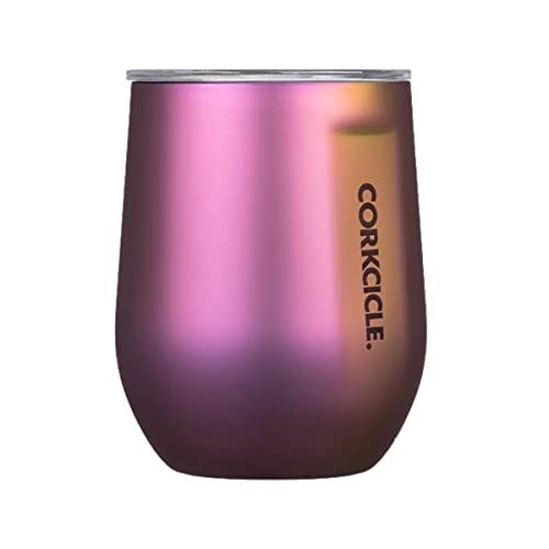 Corkcicle Stemless Wine Glass Tumbler with Lid, Insulated Travel Cup, Nebula, 12 oz, 1 Count (Pack of 1)