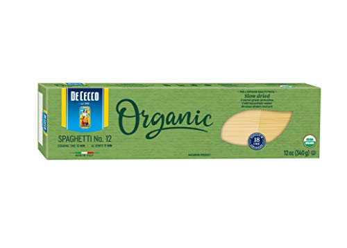 De Cecco Organic Pasta, Spaghetti No.12, 12 Ounce (Pack of 12)
