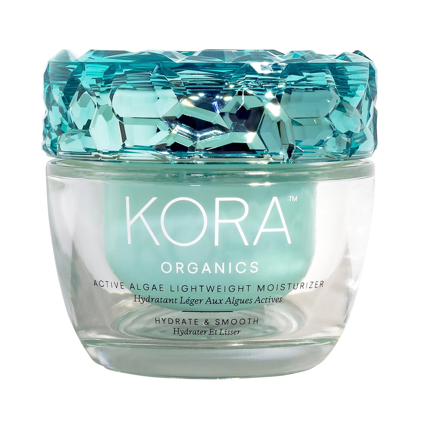 KORA Organics Active Algae Lightweight Moisturizer, Hydrating Face Cream, Soothing Facial Moisturizer for Men and Women, Certified Organic, Cruelty Free, Refillable, 1.69 fl oz