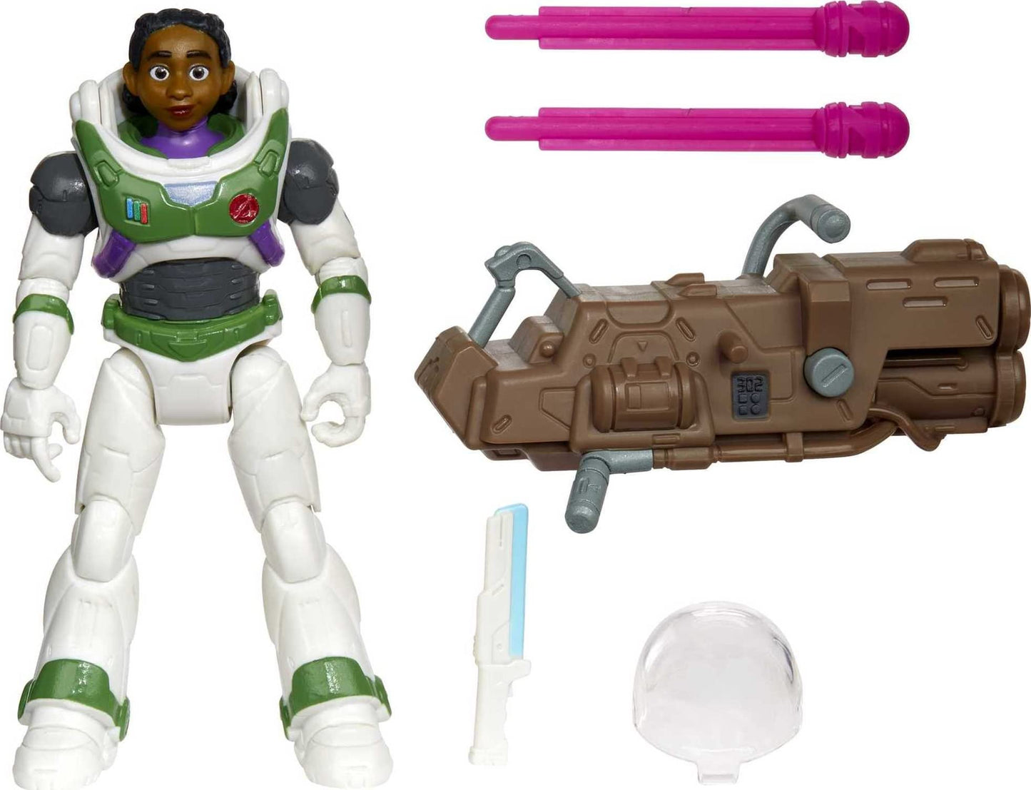 Mattel Disney and Pixar Lightyear Action Figure with Laser Strike Motion & Accessories, 5-in Scale Mission Equipped Izzy Hawthorne