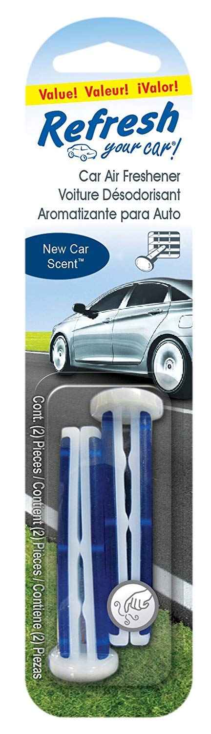 Refresh Your Car! E300892500 New Car Scent, 2 Per Pack
