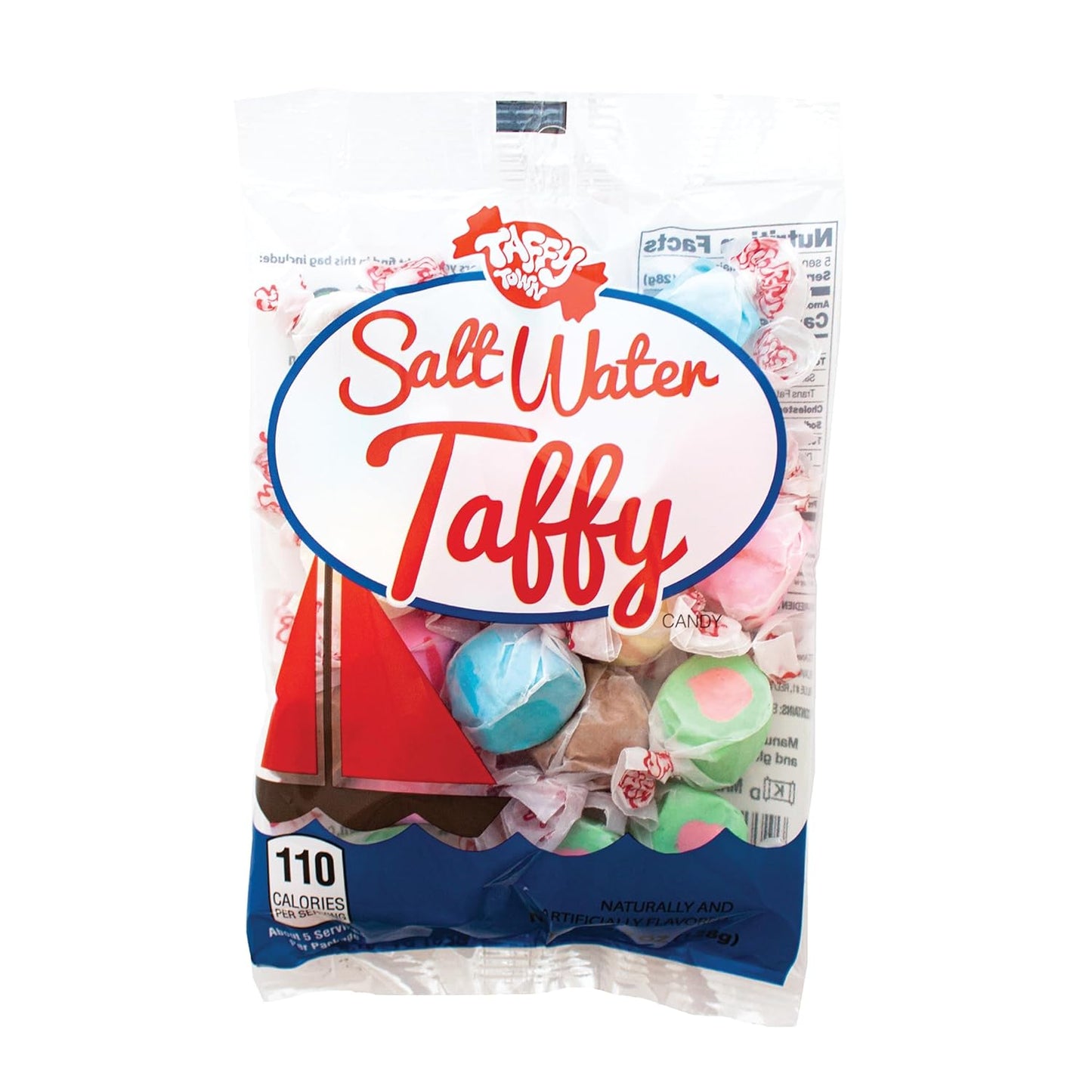 Taffy Town Assorted Gourmet Salt Water Taffy, 5 Lb Bag