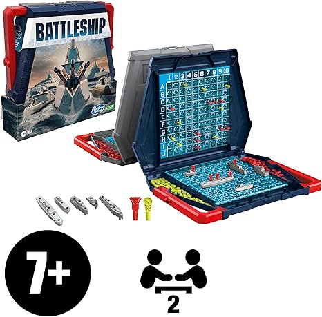 Battleship Classic Board Game, Strategy Game for Kids Ages 7 and Up, Fun for 2 Players