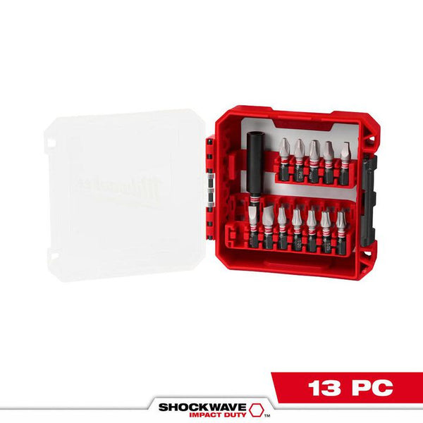 Milwaukee SHOCKWAVE Impact Duty Alloy Steel Screw Driver Bit Set (13-Piece)