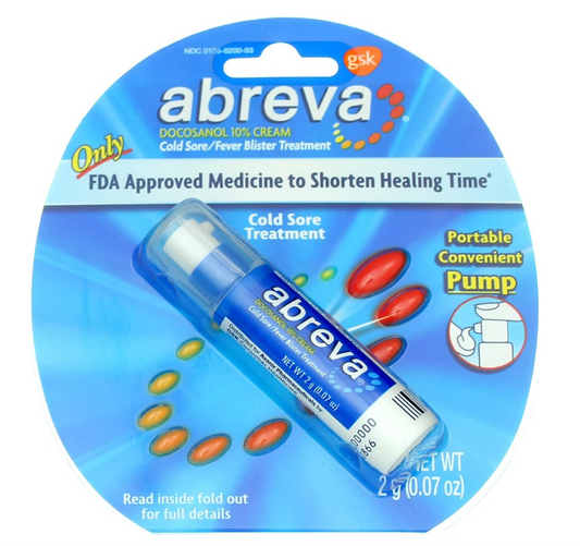 Abreva 2grm Pump Size 1ct Abreva Cold Sore Treatment