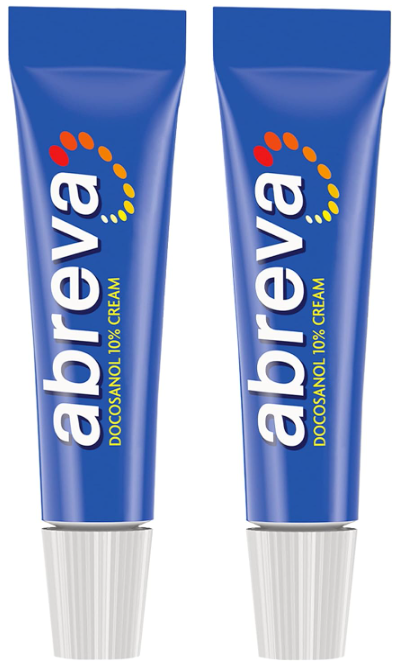 Abreva 10 Percent Docosanol Cold Sore Treatment, Treats Your Fever Blister in 2.5 Days - 0.07 oz Tube x 2