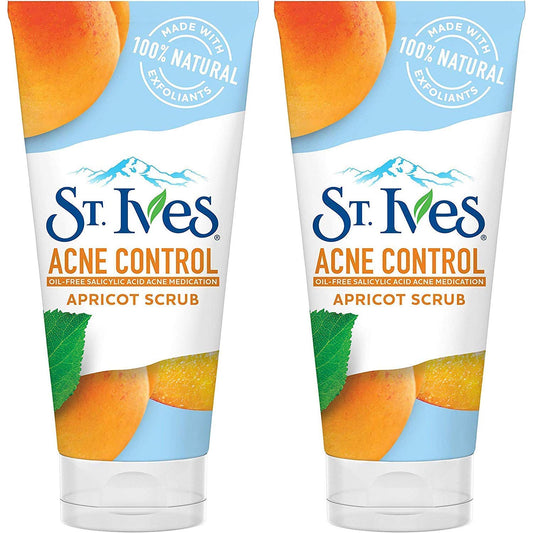 St. Ives Acne Control, Apricot Scrub 6 oz (Pack of 2)