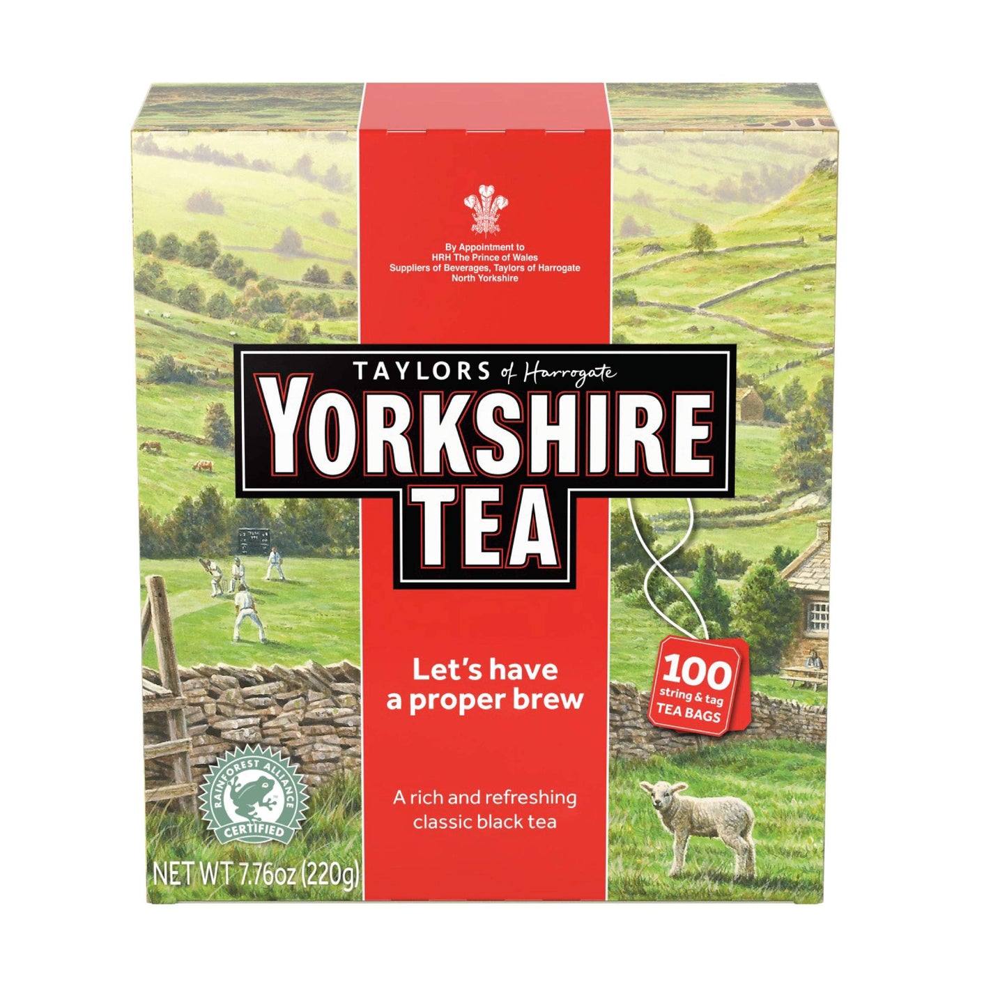 Taylors of Harrogate Yorkshire Red, 100 Teabags (Pack of 4)