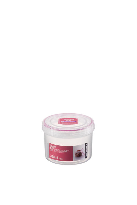 LocknLock Easy Essentials Twist Food Storage lids/Airtight containers, BPA Free, Short - 5 oz - for Candies, Clear