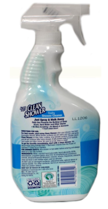Clean Shower Original Cleaner, 32 Fl Oz (Pack of 2)