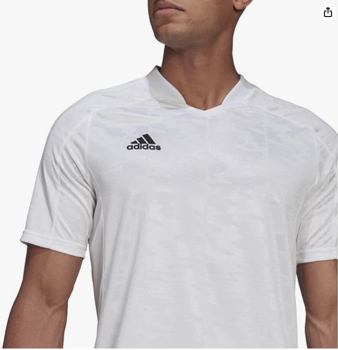 adidas Men's Condivo 21 Jersey, White/White, X-Large