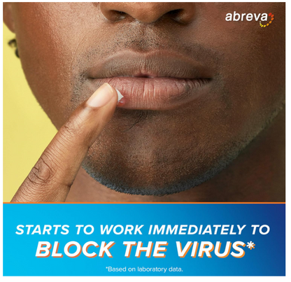 Abreva 10 Percent Docosanol Cold Sore Treatment, Treats Your Fever Blister in 2.5 Days - 0.07 oz Tube x 2