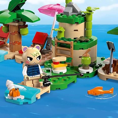 LEGO Animal Crossing Kapp’n’s Island Boat Tour, Buildable Video Game Toy for Kids, Includes 2 Minifigures from The Series Marshal and Kapp'n, Animal Crossing Toy for 6 Year Old Boys and Girls, 77048