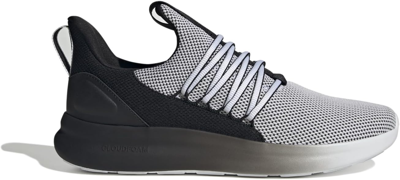 adidas Men's Lite Racer Adapt 7.0 Sneaker, White/Black/White, 11