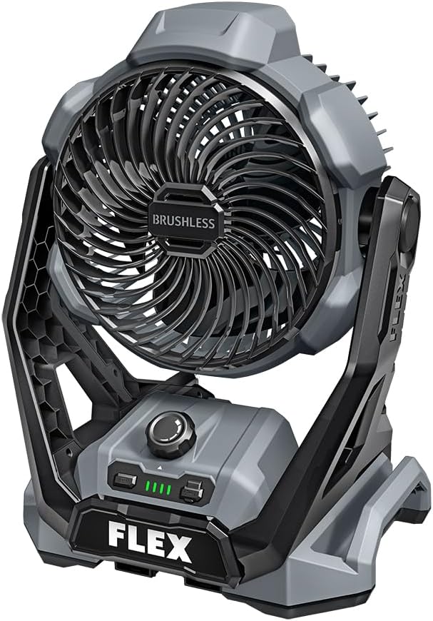 FLEX 24V Brushless Cordless 1,100 CFM Jobsite Fan Tool Only, Battery and Charger Not Included - FX5471-Z