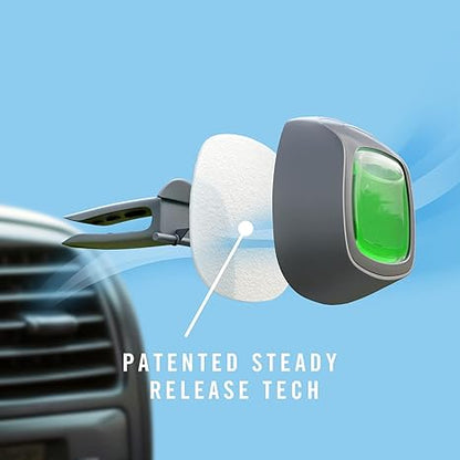 Febreze Car Odor-Fighting Car Freshener Vent Clip Linen & Sky, 0.06 fl oz, 3 Ct Pack of 3
