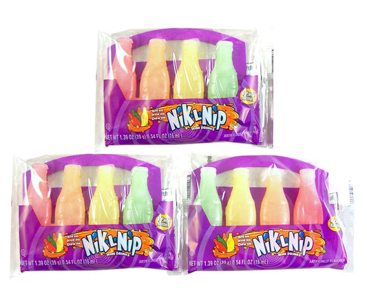 Nik-L-Nip Mini Drinks Candy, 1.39 Ounce (Pack of 3)