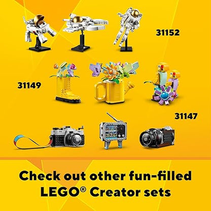 LEGO Creator 3 in 1 Retro Roller Skate Building Kit, Transforms from Roller Skate Toy to Mini Skateboard to Boom Box Radio, Birthday Gift for Skaters, Cool Toy for Boys and Girls Ages 8 and Up, 31148