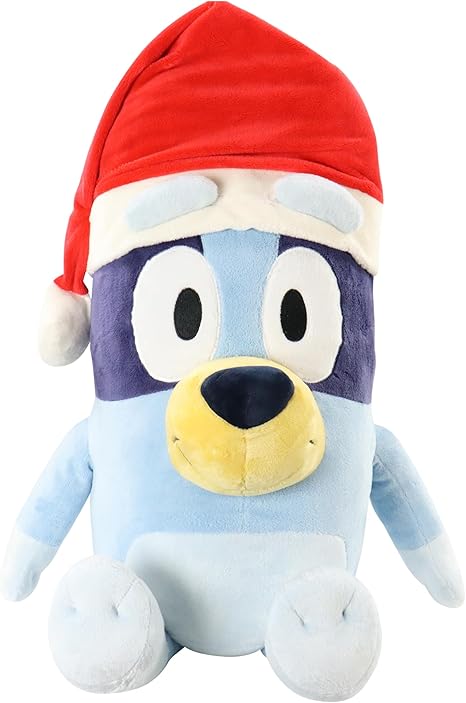 Animal Adventure - Bluey with Santa Hat 20” Plush - Officially Licensed Collectible Plush