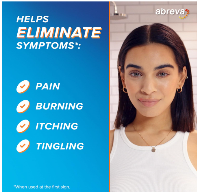 Abreva 10 Percent Docosanol Cold Sore Treatment, Treats Your Fever Blister in 2.5 Days - 0.07 oz Tube x 2