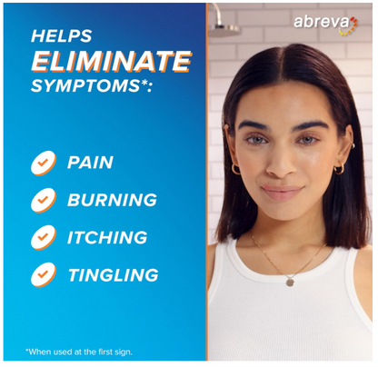 Abreva 10 Percent Docosanol Cold Sore Treatment, Treats Your Fever Blister in 2.5 Days - 0.07 oz Tube x 2