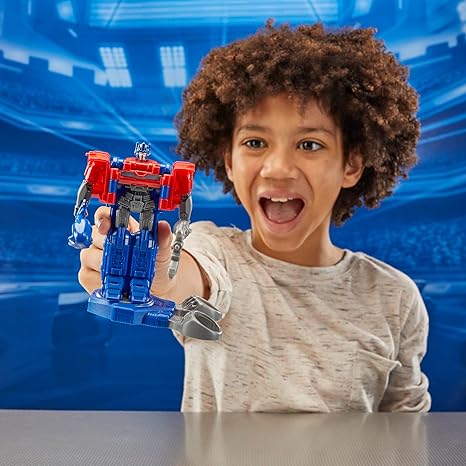 Transformers One Robot Battlers Action Figure 2-Pack, 4.5-Inch Optimus Prime (Orien Pax), 4.5-Inch Megatron (D-16), Interactive Toys for Boys and Girls Ages 6 and Up