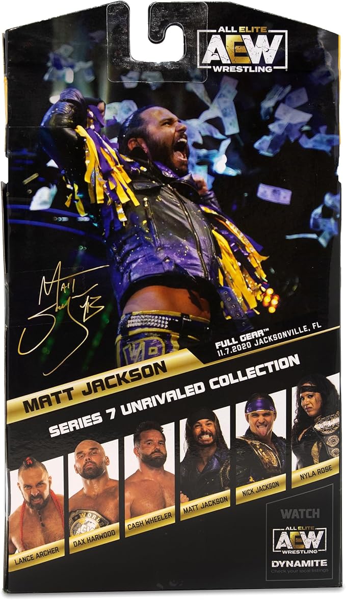 Ringside Matt Jackson - AEW Unrivaled 7 Toy Wrestling Action Figure