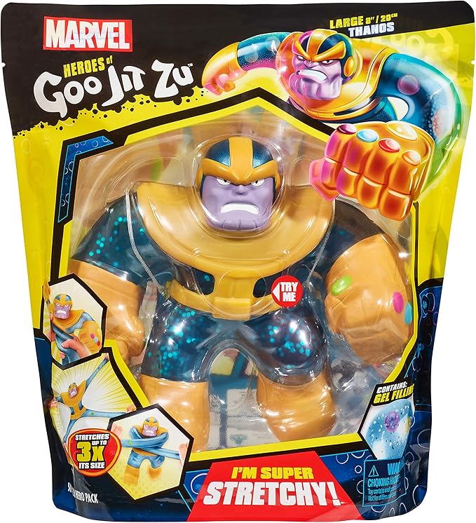 Heroes of Goo Jit Zu Licensed Marvel Supagoo Hero Pack - Thanos, Multicolor, 41130, Super-Sized Thanos