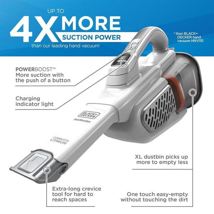 BLACK+DECKER 12V MAX AdvancedClean+ Hand Vacuum