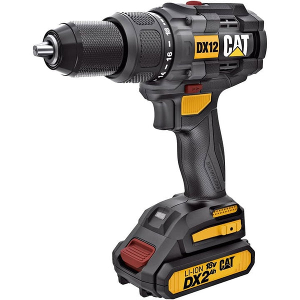 CAT 18V Brushless 1/2" Hammer Drill Kit with 2 Batteries