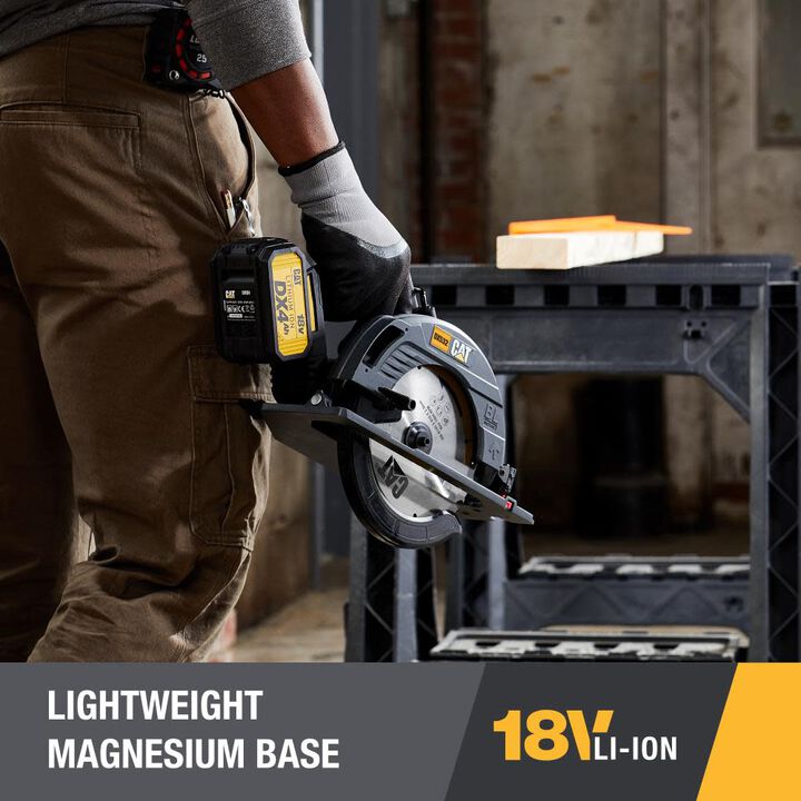 CAT 18V 7-1/4 in. Cordless Circular Saw with Brushless Motor