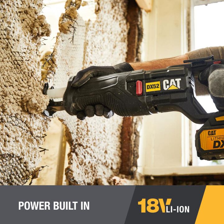 CAT 18V Brushless Reciprocating Saw Kit with 4Ah Battery