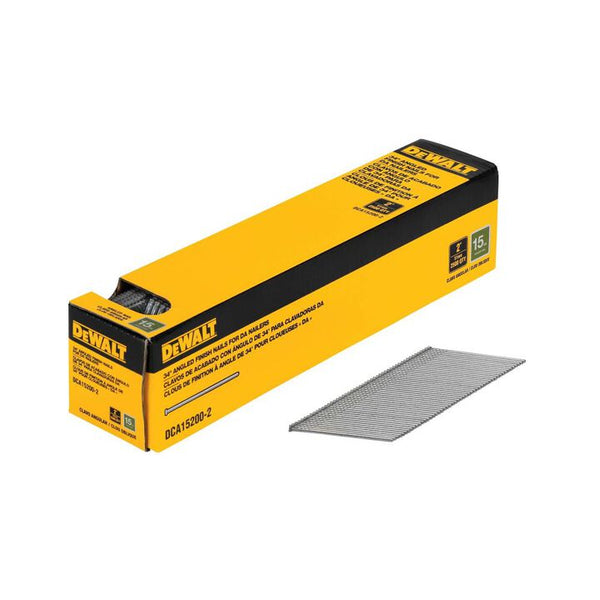 DEWALT 2 in. x 15-Gauge 34-Degree DA Bright Finish Nails (1000-Pack)