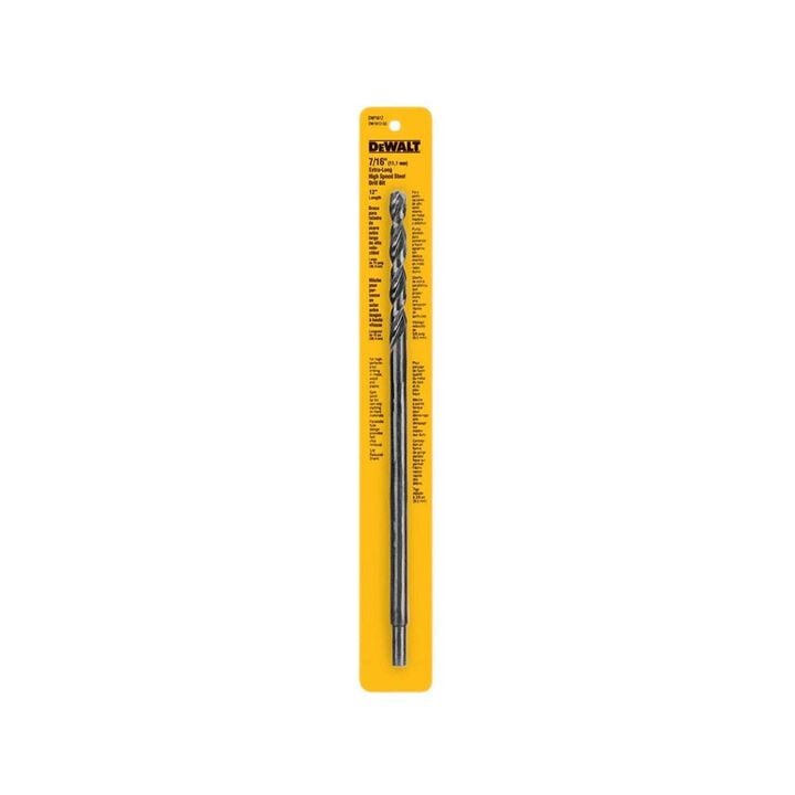 DEWALT 7/16 in. x 12 in. Black and Gold Drill Bit