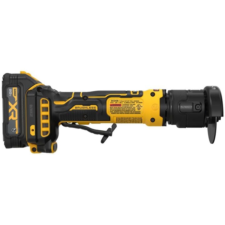 DEWALT Atomic 20-Volt MAX Lithium-Ion Cordless 3 in. Cutoff Tool Kit with 2-Oil Resistant 1.7 Ah Batteries, Charger and Kitbag