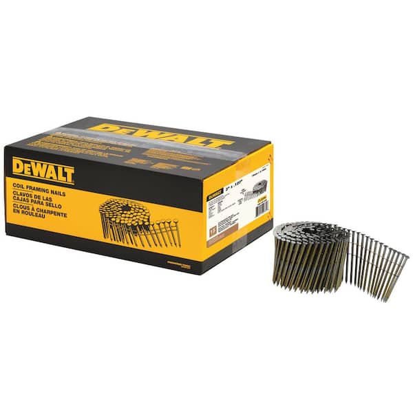 DEWALT 3 in. x 0.120 in. Metal Coil Nails (2700-Pack)