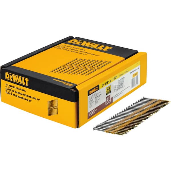 DEWALT 2-3/8 in. x 0.113 in. Ring Shank Galvanized Metal Framing Nails (2000-Pack)