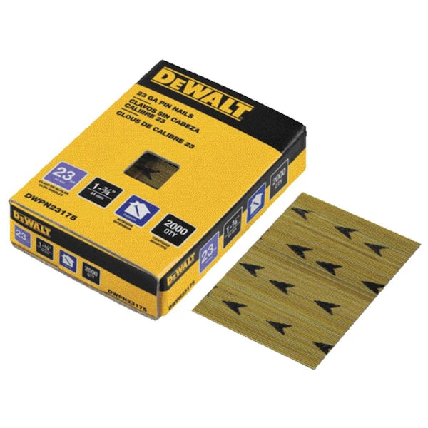 DEWALT 1-3/4 in. x 23-Gauge Pin Nails