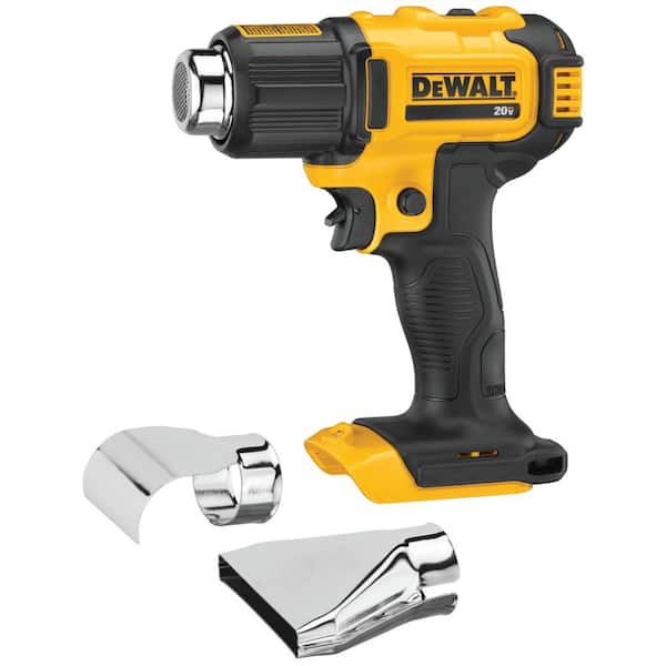 DEWALT 20V MAX Cordless Compact Heat Gun with Flat and Hook Nozzle Attachments (Tool Only)