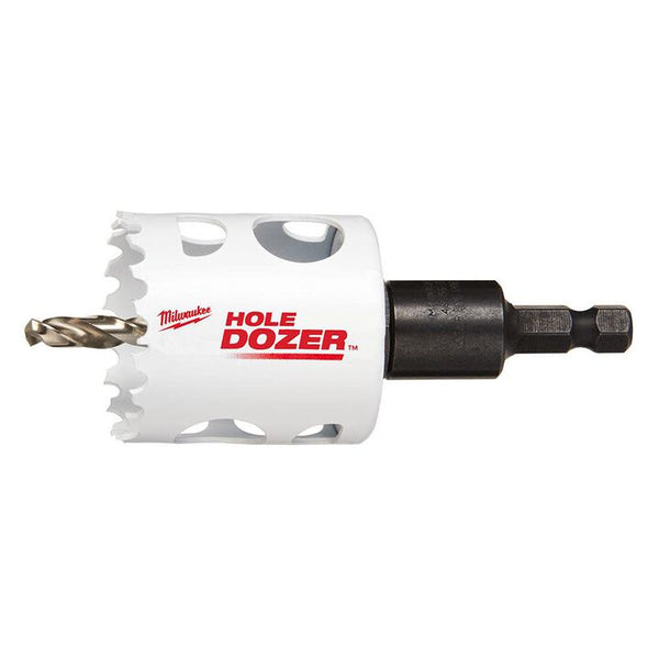 Milwaukee 1-3/4 in. Hole Dozer Bi-Metal Hole Saw with 3/8 in. Arbor & Pilot Bit