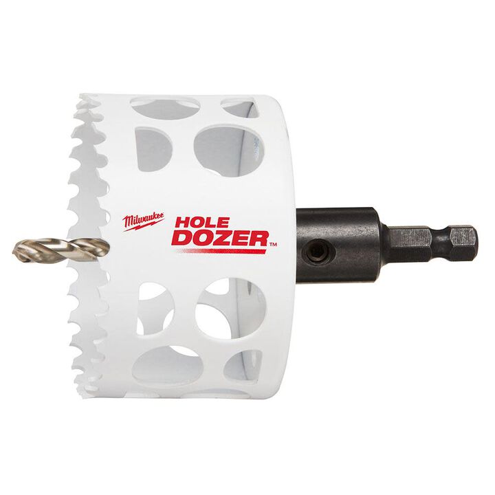 Milwaukee 2-1/2 in. Hole Dozer Bi-Metal Hole Saw with Arbor