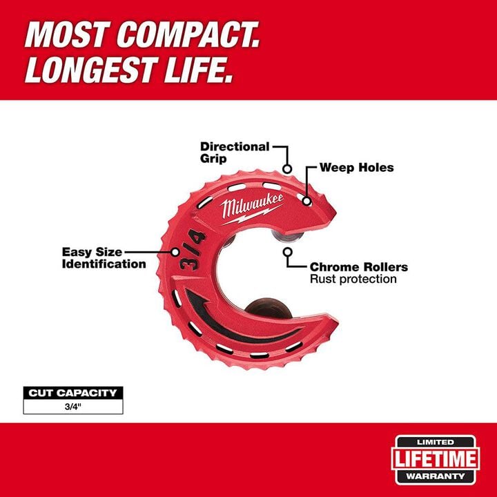 Milwaukee 3/4 in. Close Quarters Tubing Cutter