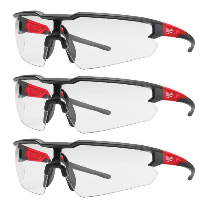 Milwaukee Clear Anti-Scratch Safety Glasses (3-Pack)