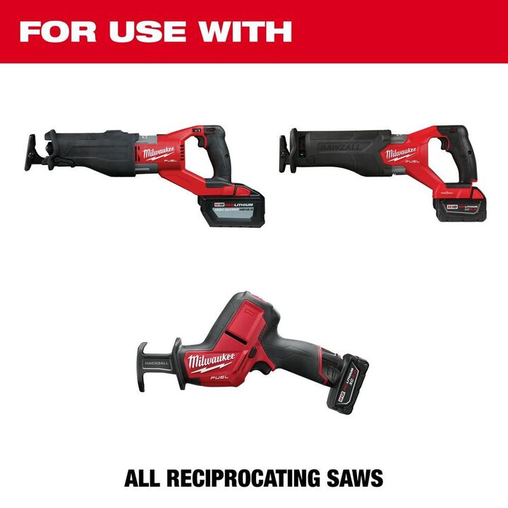 Milwaukee 9" AX Carbide Sawzall Blades (3-Pack)
