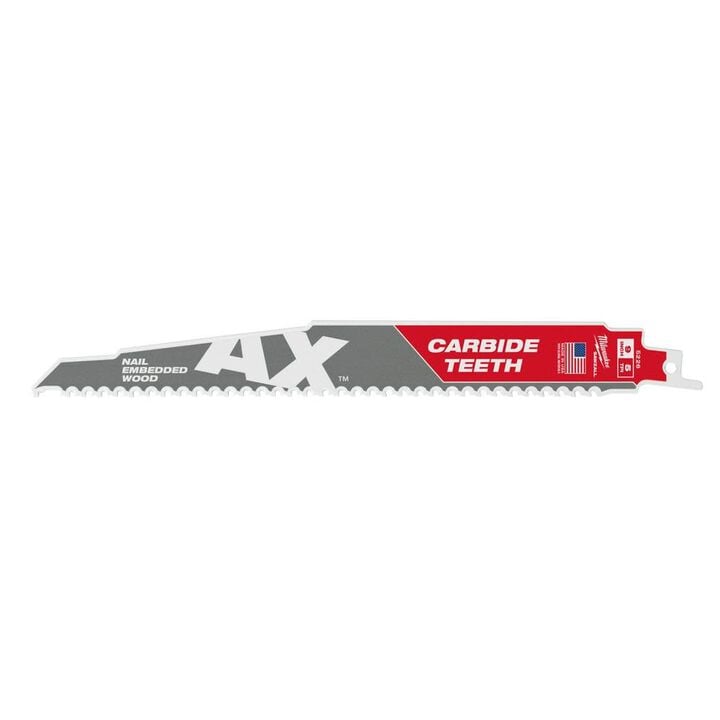 Milwaukee 9" AX Carbide Sawzall Blades (3-Pack)
